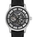 Lee Cooper Lee Cooper LC08035.361  LC08035.361 механические мужские часы черный циферблат, браслет кожаный — вид спереди