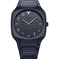 D1 Milano D1 Milano Square SQBJ09  SQBJ09 кварцевые мужские часы  синий циферблат, браслет нержавеющая сталь с pvd-покрытием — вид спереди