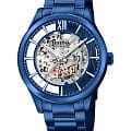 Festina Festina Automatic F20631/1  F20631/1 механические мужские часы серебристый циферблат, браслет сталь c pvd покрытием — вид спереди