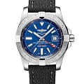 Breitling Breitling Avenger II GMT A32390111C1W1  A32390111C1W1 механические мужские часы синий циферблат, браслет полиамидная ткань — вид спереди