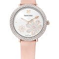 Swarovski Swarovski 5519223  5519223 кварцевые женские часы  белый циферблат, браслет кожаный — вид спереди