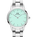 Daniel Wellington Daniel Wellington Iconic Link DW00100538  DW00100538 кварцевые женские часы зеленый циферблат, браслет нержавеющая сталь — вид спереди
