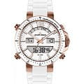 Jacques Lemans Jacques Lemans 1-1712Q  1-1712Q кварцевые мужские часы белый циферблат, браслет нержавеющая сталь — вид спереди
