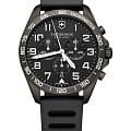 Victorinox Victorinox Fieldforce Sport Chronograph 241926.1  241926.1 кварцевые мужские часы  черный циферблат, браслет резина — вид спереди