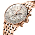 Breitling Breitling Navitimer B01 Chronograph 41 RB0139211G1R1 механические мужские часы часы крупный план бежевый циферблата