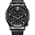 Police Police Jet PEWJA2227701  PEWJA2227701 кварцевые мужские часы черный циферблат, браслет кожаный — вид спереди