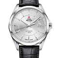 Swiss Military by Chrono Swiss Military by Chrono SMA34085.14  SMA34085.14 механические мужские часы  серебристый циферблат, браслет кожаный — вид спереди