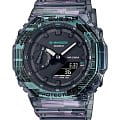 Casio Casio G-Shock GA-2100NN-1ADR GA-2100 GA-2100NN-1ADR электронные мужские часы черный циферблат, браслет пластик — вид спереди