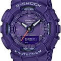 Casio Casio G-Shock GMA-S130VC-2A  GMA-S130VC-2A электронные женские часы  фиолетовый циферблат, браслет пластик — вид спереди