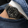 Hamilton Hamilton Khaki Field Titanium Auto H70575733 мужские часы черный циферблат на запястье
