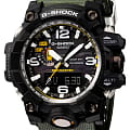 Casio Casio G-Shock GWG-1000-1A3 Mudmaster GWG-1000-1A3 электронные мужские часы черный циферблат, браслет пластик — вид спереди