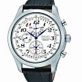 Seiko Seiko Conceptual Series Dress SPC131P1  SPC131P1 кварцевые мужские часы  белый циферблат, браслет кожаный — вид спереди