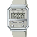 Casio Casio Vintage A100WEF-8A  A100WEF-8A кварцевые женские часы бежевый циферблат, браслет пластик — вид спереди