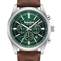 Timberland Timberland Northbridge TDWGF0041206  TDWGF0041206 кварцевые мужские часы зеленый циферблат, браслет кожаный — вид спереди