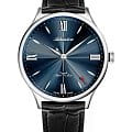Adriatica Adriatica Super De Luxe A1230.5265MXL  A1230.5265MXL механические мужские часы синий циферблат, браслет кожаный — вид спереди