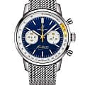 Breitling Breitling Top Time B01 Gino Bartali AB01767A1C1A1  AB01767A1C1A1 механические мужские часы синий циферблат, браслет нержавеющая сталь — вид спереди