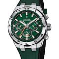Festina Festina Chrono Bike F20671/2  F20671/2 кварцевые мужские часы  зеленый циферблат, браслет каучук — вид спереди