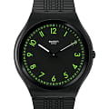 Swatch Swatch Skin Irony 42 SS07B108  SS07B108 кварцевые женские часы черный циферблат, браслет резина — вид спереди