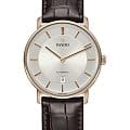 Rado Rado Diamaster Thinline R14068036 Automatic R14068036 механические мужские часы серый циферблат, браслет кожаный — вид спереди