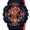 Casio Casio G-Shock GA-100BR-1A GA-100 GA-100BR-1AER электронные мужские часы цветной циферблат, браслет полимер — вид спереди
