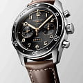 Longines Longines Spirit L3.821.4.53.2, spirit швейцария мужские часы на браслете кожаный боковой вид