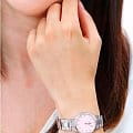 Daniel Wellington Daniel Wellington Iconic Link DW00100534 кварцевые женские часы часы, крупный план розовый циферблат