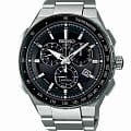 Seiko Seiko Astron GPS Solar SSE129J1   SSE129J1 автокварц (кинетик) мужские часы черный циферблат, браслет титановый — вид спереди
