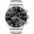 Swatch Swatch I New Chrono YVS506G  YVS506G кварцевые женские часы черный циферблат, браслет нержавеющая сталь — вид спереди
