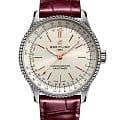 Breitling Breitling Navitimer Automatic 35 A17395F41G1P2  A17395F41G1P2 механические женские часы серебристый циферблат, браслет кожаный — вид спереди