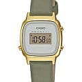 Casio Casio Collection LA670WEFL-3EF  LA670WEFL-3EF кварцевые женские часы бежевый циферблат, браслет кожаный — вид спереди