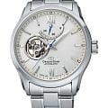 Orient Orient Star RE-AT0003S  RE-AT0003S механические мужские часы черный циферблат, браслет нержавеющая сталь — вид спереди