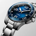 Longines Longines HydroConquest L3.780.4.96.6 женские часы синий циферблат на запястье