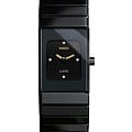 Rado Rado Ceramica R21540742  R21540742 кварцевые женские часы черный циферблат, браслет высокотехнологичная плазменная керамика — вид спереди