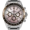 Jacques Lemans Jacques Lemans 1-1836I  1-1836i кварцевые мужские часы розовый циферблат, браслет нержавеющая сталь — вид спереди