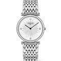 Longines Longines La Grande Classique L4.513.0.25.6  L45130256 кварцевые женские часы перламутровый циферблат, браслет нержавеющая сталь — вид спереди
