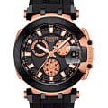 Tissot Tissot T-Race Chronograph T115.417.37.051.00 T Race T1154173705100 кварцевые мужские часы черный циферблат, браслет силикон — вид спереди
