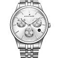 Jacques Philippe Jacques Philippe Planum JPQGC671326  JPQGC671326 кварцевые мужские часы  серебристый циферблат, браслет нержавеющая сталь 316l — вид спереди