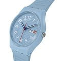 Swatch Swatch Gent Biosourced Standart SO28S704 кварцевые женские часы часы крупный план голубой циферблата