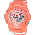 Casio Casio Baby-G BGA-185-4A  BGA-185-4A кварцевые женские часы  розовый циферблат, браслет пластик — вид спереди