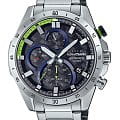 Casio Casio Edifice EFR-571AT-1ADR EFR EFR-571AT-1ADR кварцевые мужские часы черный циферблат, браслет нержавеющая сталь — вид спереди