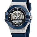 Maserati Maserati AQUA EDITION R8821108035  R8821108035 механические мужские часы черный циферблат, браслет каучук — вид спереди