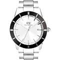 Daniel Wellington Daniel Wellington Iconic Paradigma Link Black Bezel DW00100819  DW00100819 кварцевые мужские часы  белый циферблат, браслет нержавеющая сталь — вид спереди