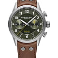 Raymond Weil Raymond Weil Freelancer 7783-TIC-05520  7783-TIC-05520 механические мужские часы  зеленый циферблат, браслет кожаный — вид спереди