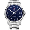 Swiss Military by Chrono Swiss Military by Chrono Сверхточные SM30200.18  SM30200.18 кварцевые мужские часы синий циферблат, браслет нержавеющая сталь — вид спереди