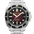 Spinnaker Spinnaker Hull Diver SP-5088-33  SP-5088-33 механические мужские часы красный циферблат, браслет нержавеющая сталь — вид спереди