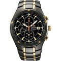 Orient Orient TD0P006B (FTD0P006B)  FTD0P006B кварцевые мужские часы черный циферблат, браслет 18-каратное желтое золото — вид спереди