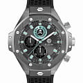Philipp Plein Philipp Plein Plein Chrono Royal PWLFA0125  PWLFA0125 кварцевые мужские часы серый циферблат, браслет силикон — вид спереди