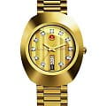 Rado Rado The Original Automatic R12413493 Automatic R12413493 механические мужские часы золотой циферблат, браслет нержавеющая сталь с pvd-покрытием — вид спереди