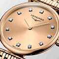 Longines Longines La Grande Classique L4.209.1.90.8 кварцевые женские часы часы, крупный план золотой циферблат