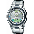 Casio Casio Illuminator AW-82D-7A  AW-82D-7A кварцевые мужские часы серый циферблат, браслет нержавеющая сталь — вид спереди